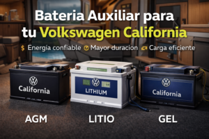 Tipos de baterías auxiliares para Volkswagen California