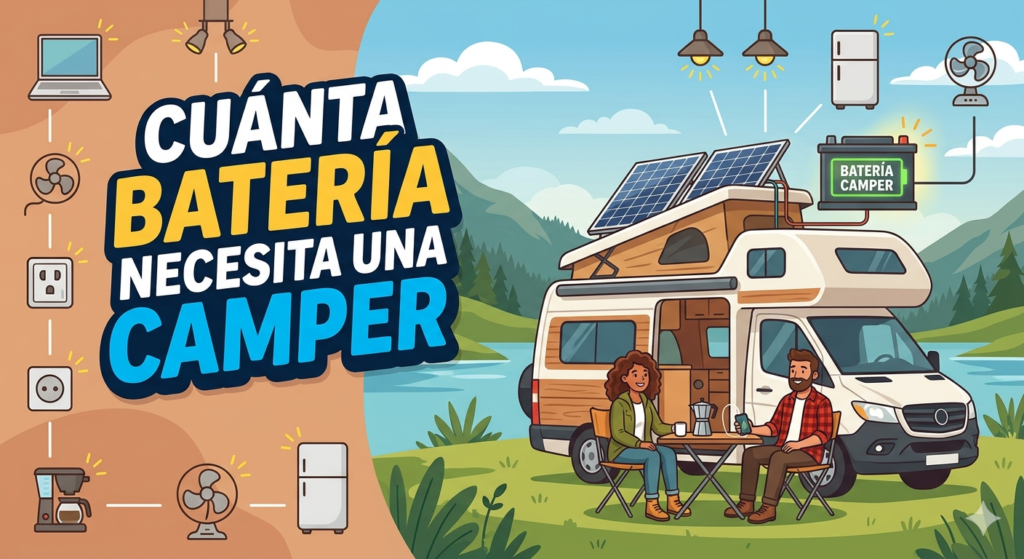 Cuanta batería necesita una camper